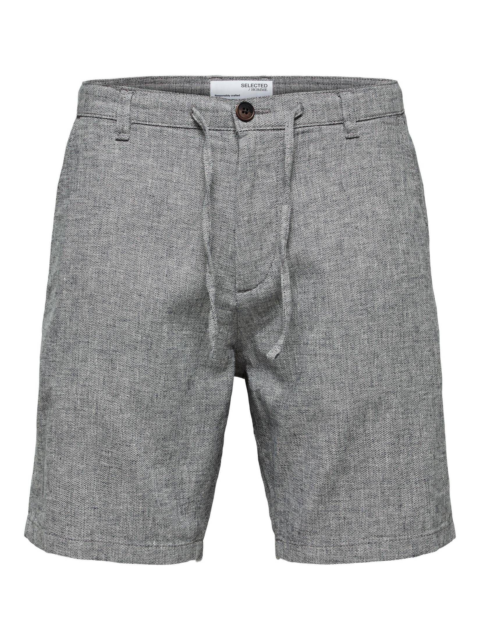 SELECTED HOMME Shorts Herren Shorts SLHCOMFORT-BRODY LINEN SHORTS (1-tlg) blau (51) | Shorts