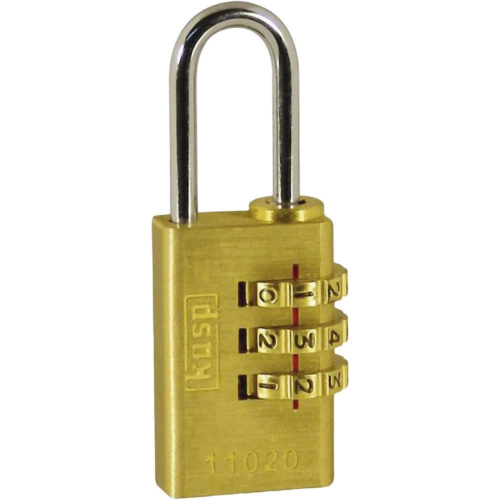Kasp Vorhängeschloss Kasp K11020D Vorhängeschloss Goldgelb Zahlenschloss