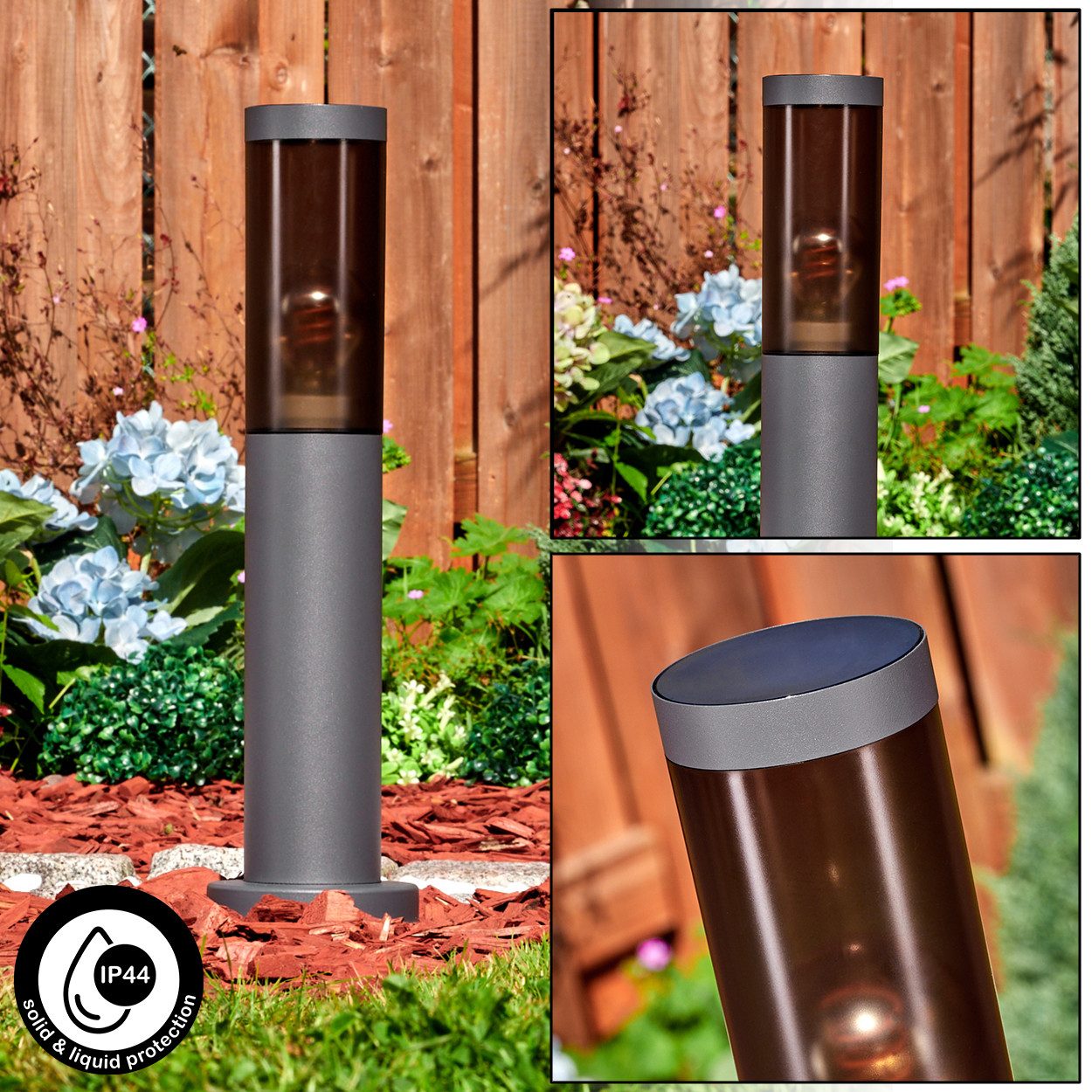 hofstein Pollerleuchte Außenwegeleuchte aus Metall/Kunststoff in günstig online kaufen