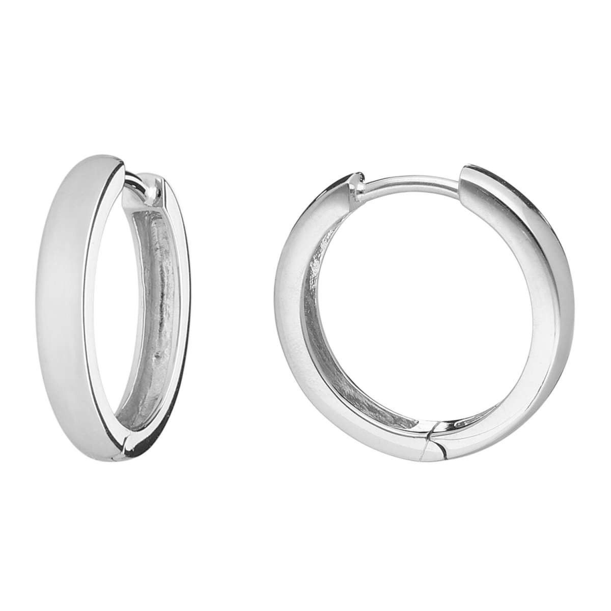 trendor Paar Creolen 41587, für Damen und Herren 925 Silber Ø 18 mm