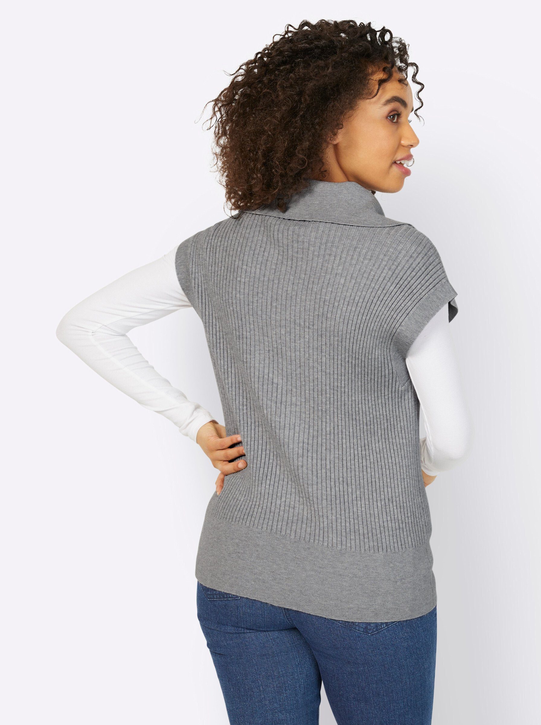 heine Pullunder Pullunder Ärmellos Rippoptik günstig online kaufen