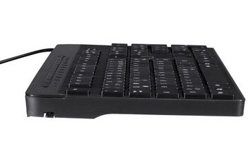 Hama Tastatur Maus Set INSTAP SE-2100 Deutsch Funk-Maus PC-Tastatur (inkl. Epmfänger, Elegante schmale Tastatur, optische Funk-Maus,präzise Steuerung)