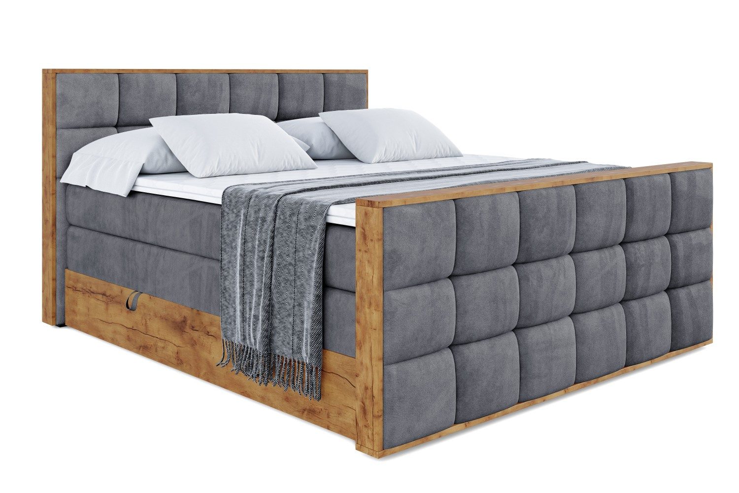 ALTDECOR Boxspringbett LOLLI2-Z KING (Multipocket-Matratze H4, H3 Matratze günstig online kaufen