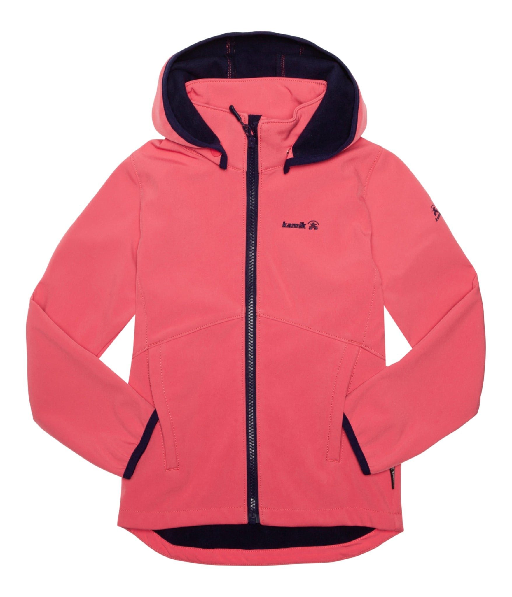 Kamik Softshelljacke Faye (wasserabweisend, reflektierend) korallrot Mädchen