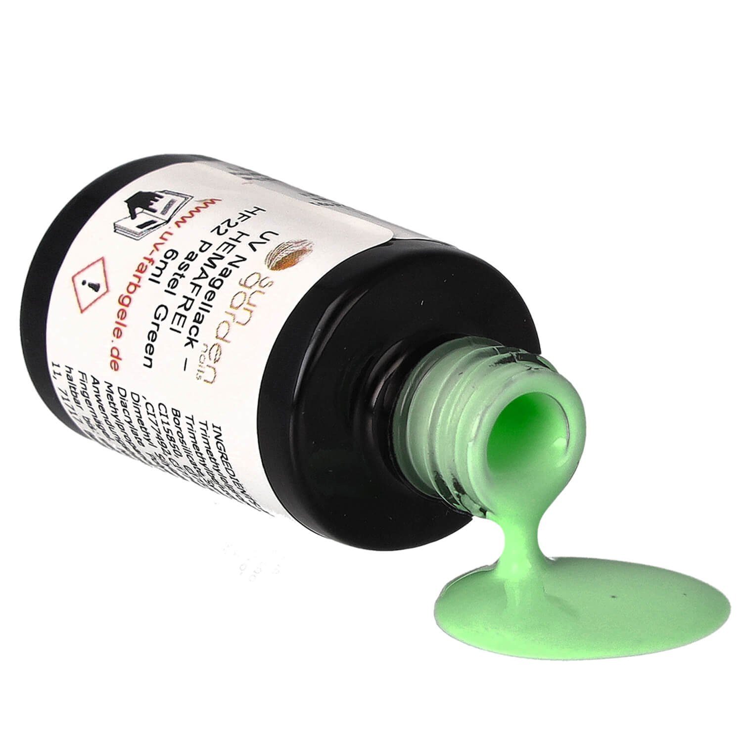 HEMAFREI Garden 6ml Nagellack - UV HF22 Nails – Pastel Green Sun Nagellack