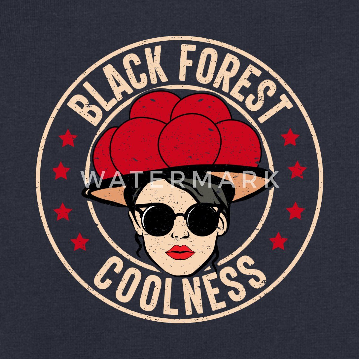 Spreadshirt Kurzarmbody Schwarzwald Bollenhut Black Forest Coolness Geschenk Kurzarm Tages Bab (1-tlg)