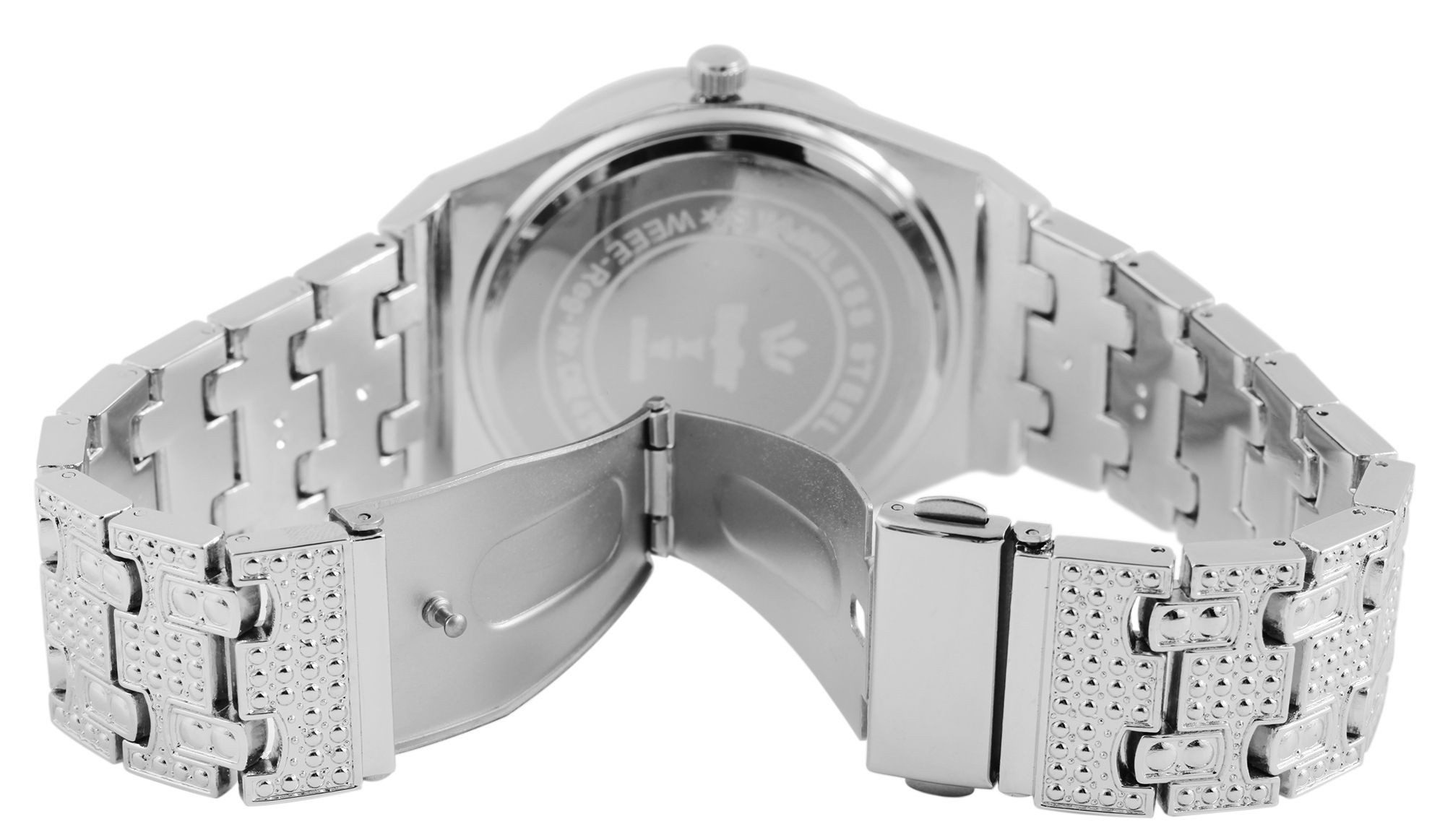 KingStar Quarzuhr Mineralglas, Herrenuhr Metall