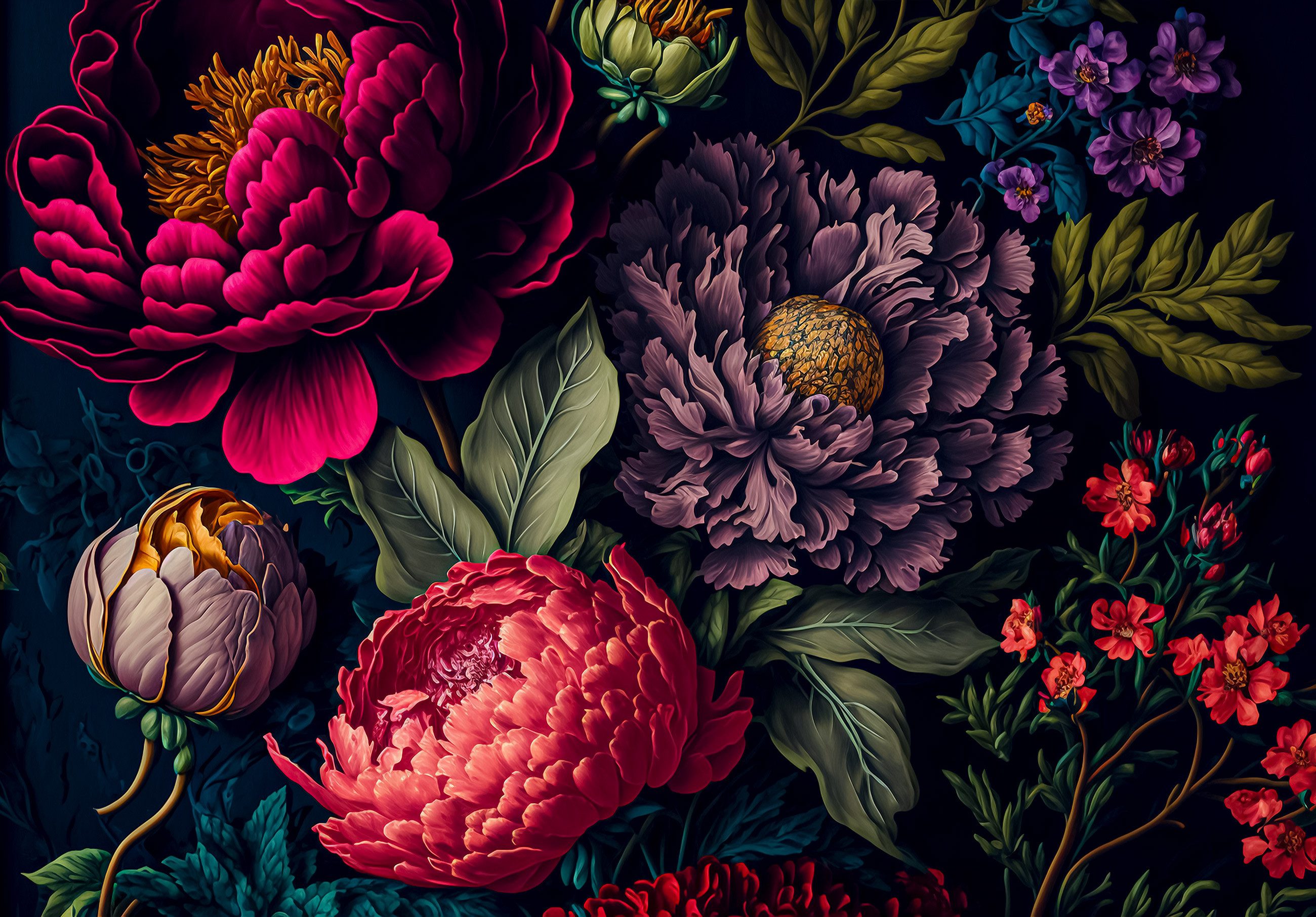 Wallarena Fototapete Foto - Mehrfarbig - Modern - Vlies - Schlafzimmer, glatt, 104x70cm