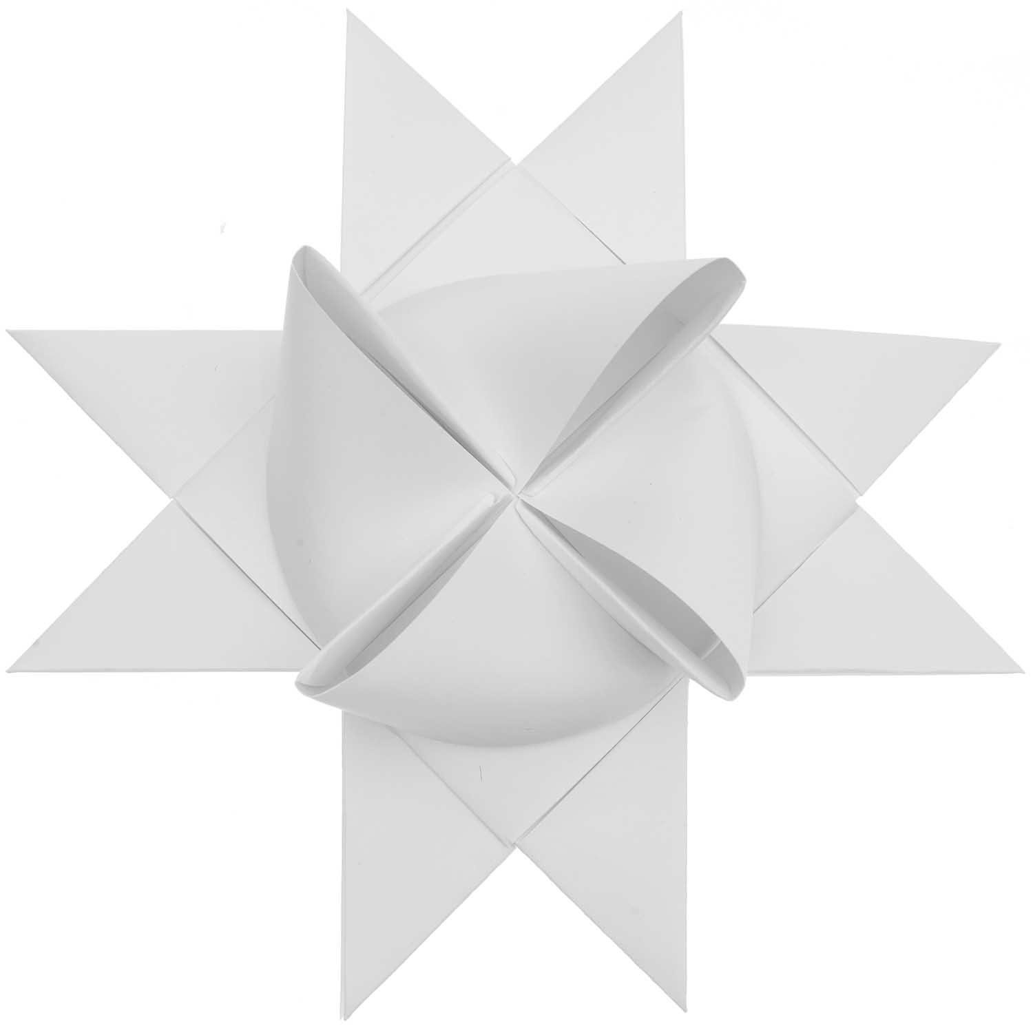 Rico Design Papiersterne Fröbelsterne XXL, 5 Stück Weiß