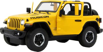 Jamara RC-Auto Deluxe Cars, Jeep Wrangler JL, 1:14, gelb, 2,4GHz, mit LED-Licht
