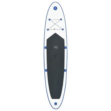 vidaXL Schlauchboot Aufblasbares Stand-Up-Paddleboard Set mit Segel Blau und Weiß