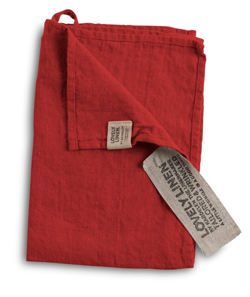 Lovely Linen Platzset Linen Lovely Platzset Leinen real red (1 Stück), LOVELY 35X50 REAL RED L19xB13,5xH2 CM