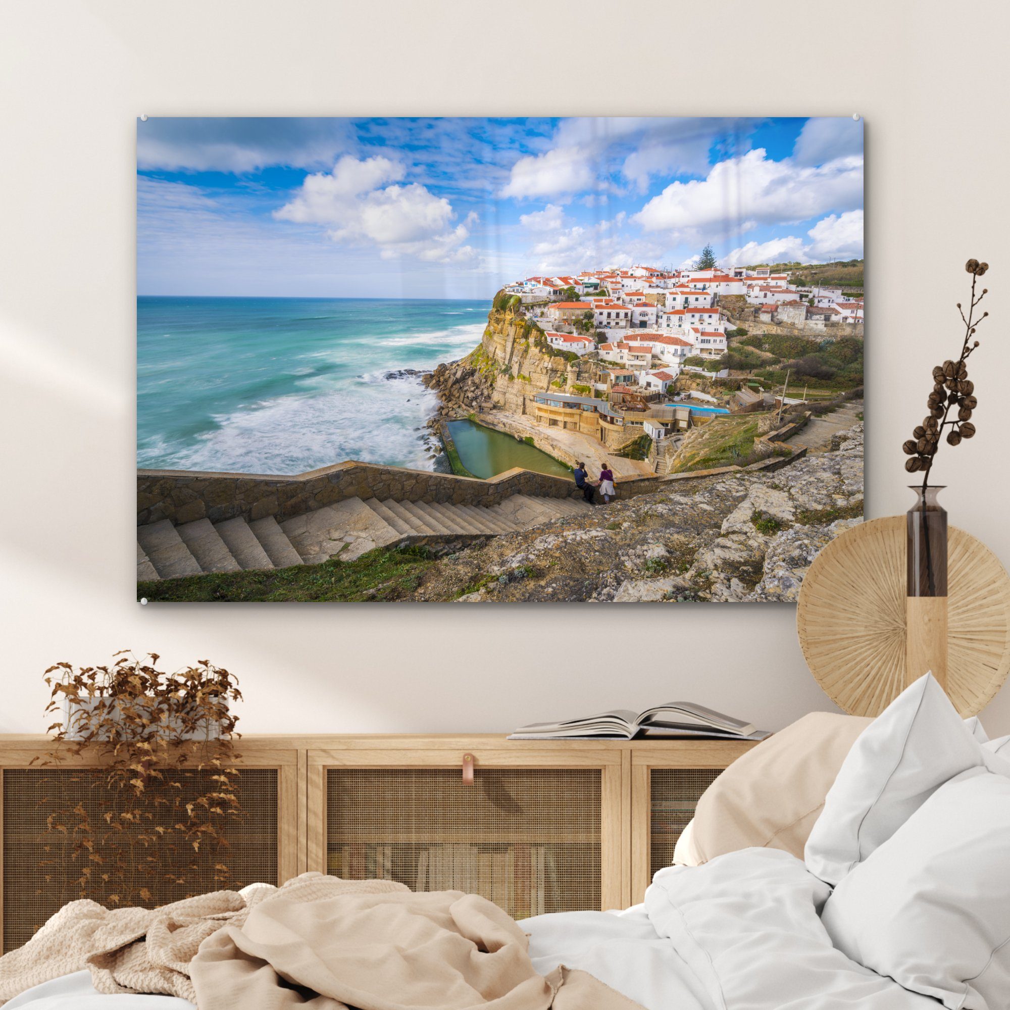 MuchoWow Acrylglasbild Küste von (1 Acrylglasbilder St), Portugal, & Wohnzimmer Schlafzimmer
