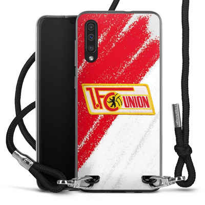 DeinDesign Handyhülle Offizielles Lizenzprodukt 1. FC Union Berlin Logo, Samsung Galaxy A50 Handykette Hülle mit Band Case zum Umhängen