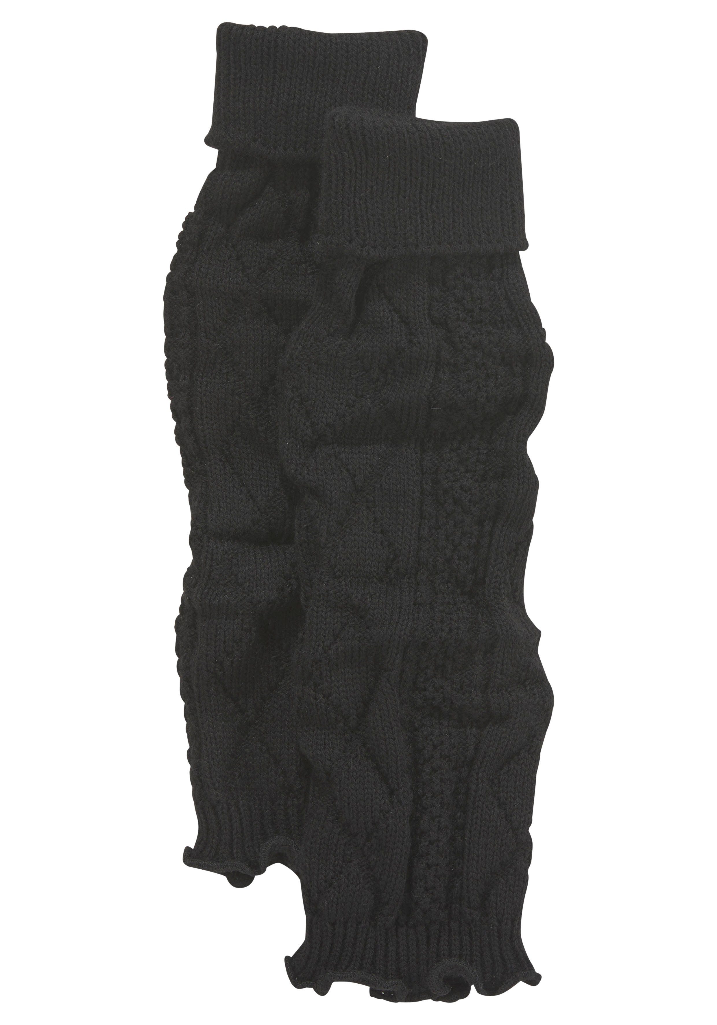 Lavana Stulpensocken (Packung, 2-Paar) 2x mit schwarz Zopfstrickmuster