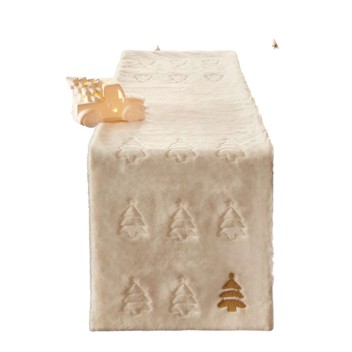 Home-trends24.de Tischläufer Fell weiß Tannenbaum Tischläufer Tischdecke We günstig online kaufen