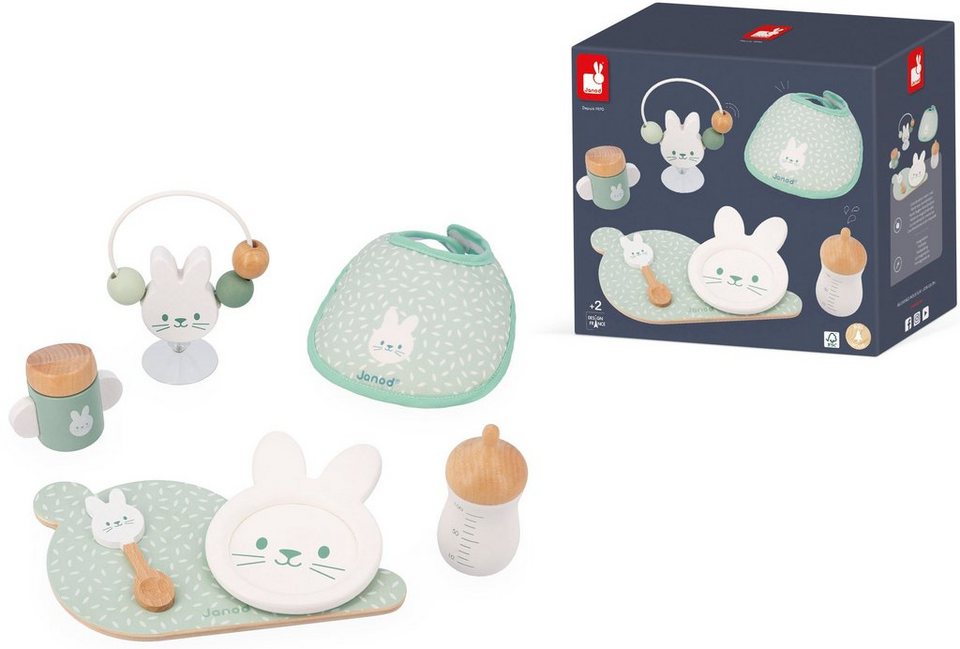 Janod Puppen Accessoires-Set Puppenbaby-Set - Zen, FSC®- schützt Wald -  weltweit