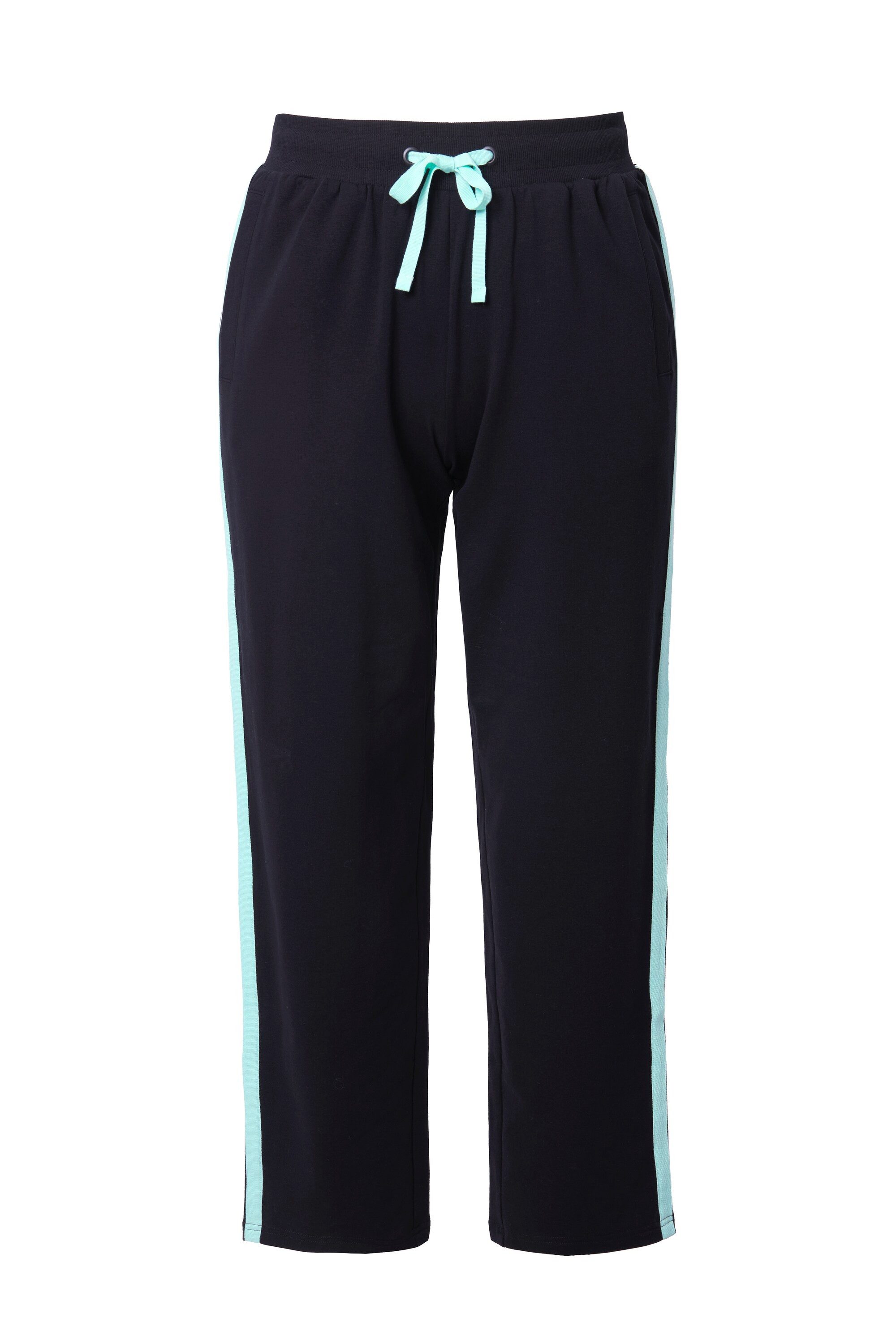 Ulla Popken Jogginghose Jogginghose seitliche Streifen gerades Bein günstig online kaufen