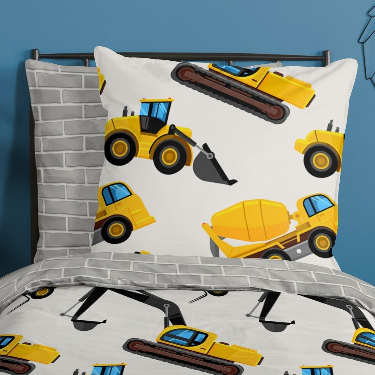 TRAUMSCHLAF Bettwäsche Bagger, Flanell, 2 teilig, günstig online kaufen