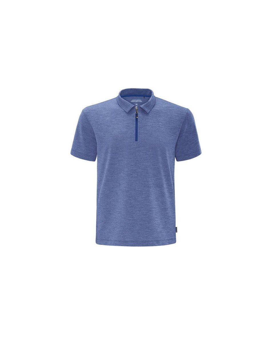 SCHNEIDER Sportswear Trainingsshirt Melm-Polo, bluedrive-meliert