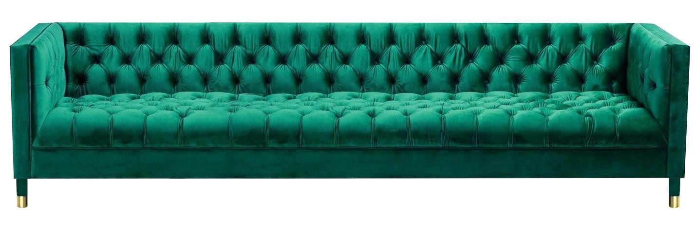 Xlmoebel Big-Sofa Exklusives Grünes Viersitzer-Sofa für das Wohnzimmer, Hergestellt in Europa