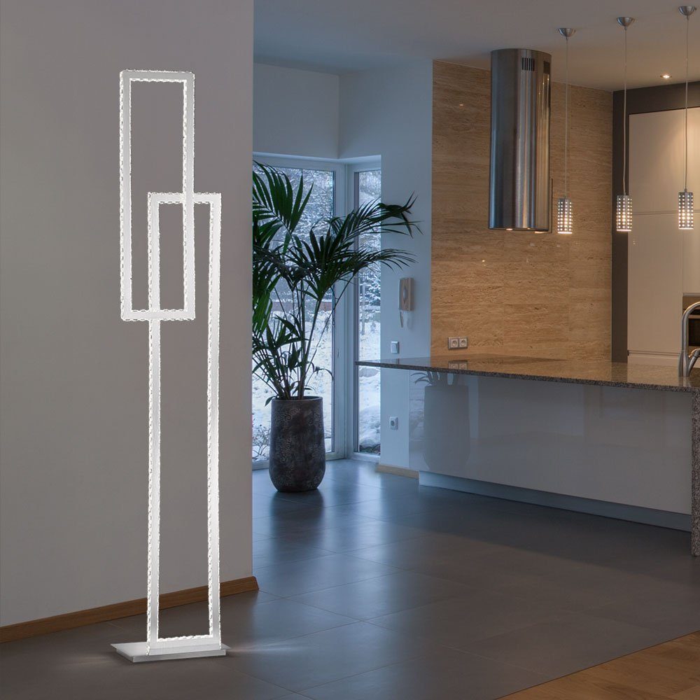 Stehleuchte WOFI LED Stufendimmer Standlampe 3 Warmweiß, LED-Leuchtmittel Wohnzimmer fest Stehlampe, verbaut, Standleuchte LED