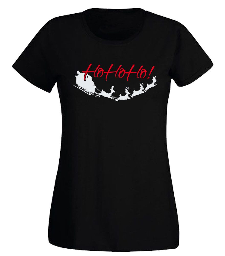 T-Shirt Ho Ho Ho! - Rentierschlitten
