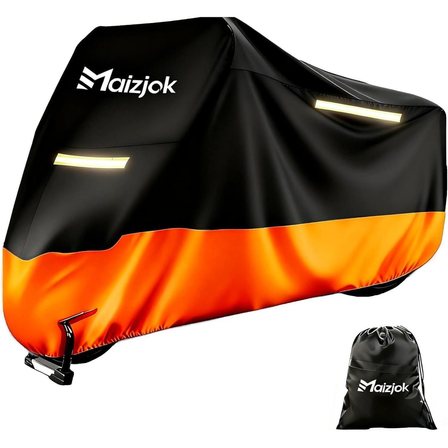 LuxusKollektion Abdeckhaube Motorrad Abdeckplane 210D Wasserdicht Garage Indoor Outdoor Winterfest