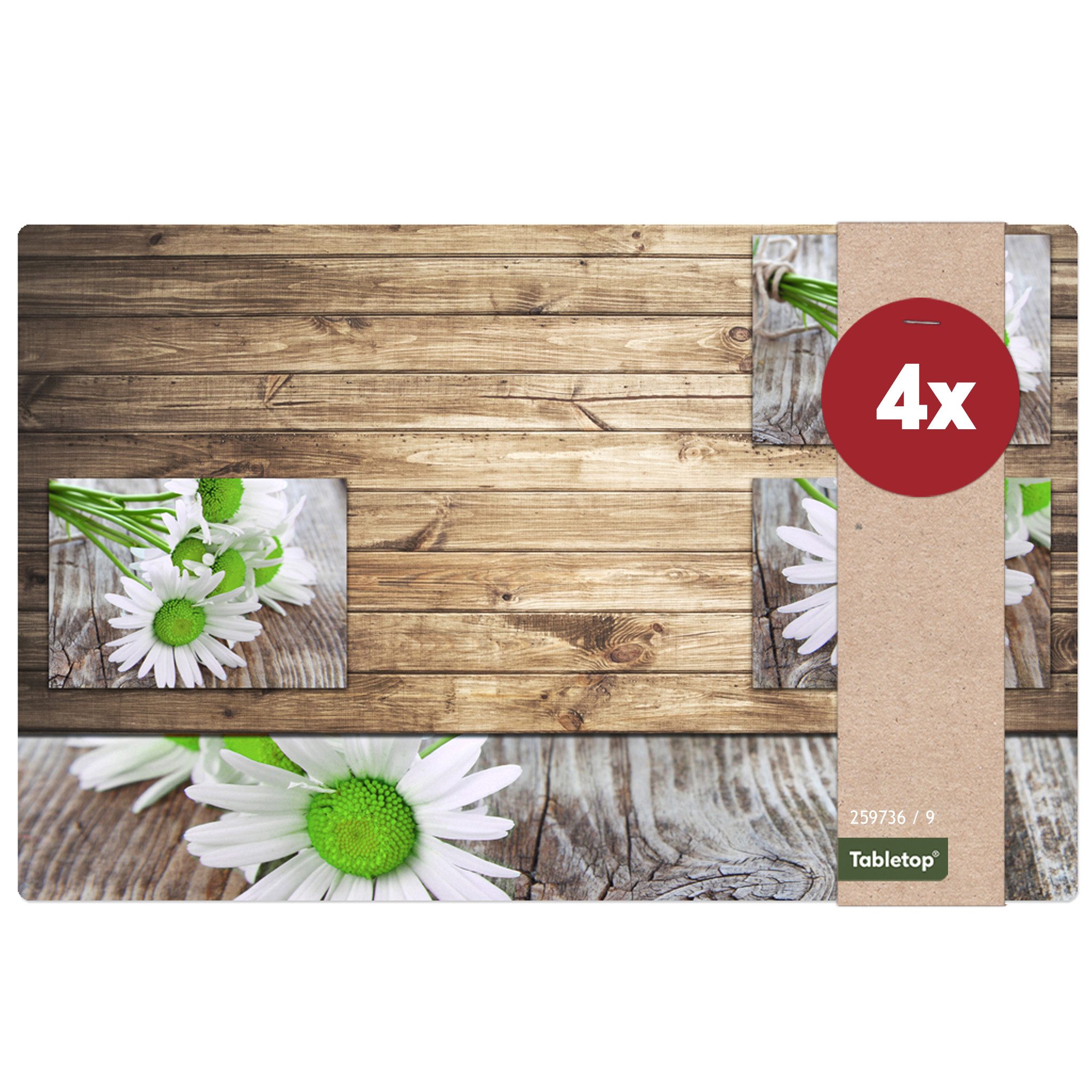 matches21 HOME & HOBBY Platzset Tischset Margeriten Blumen 4er Tischunterla günstig online kaufen