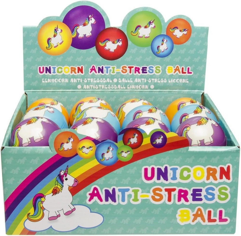 Softball Antistressball, Ball Einhorn ca 6 cm, Knautschball, Kinderball