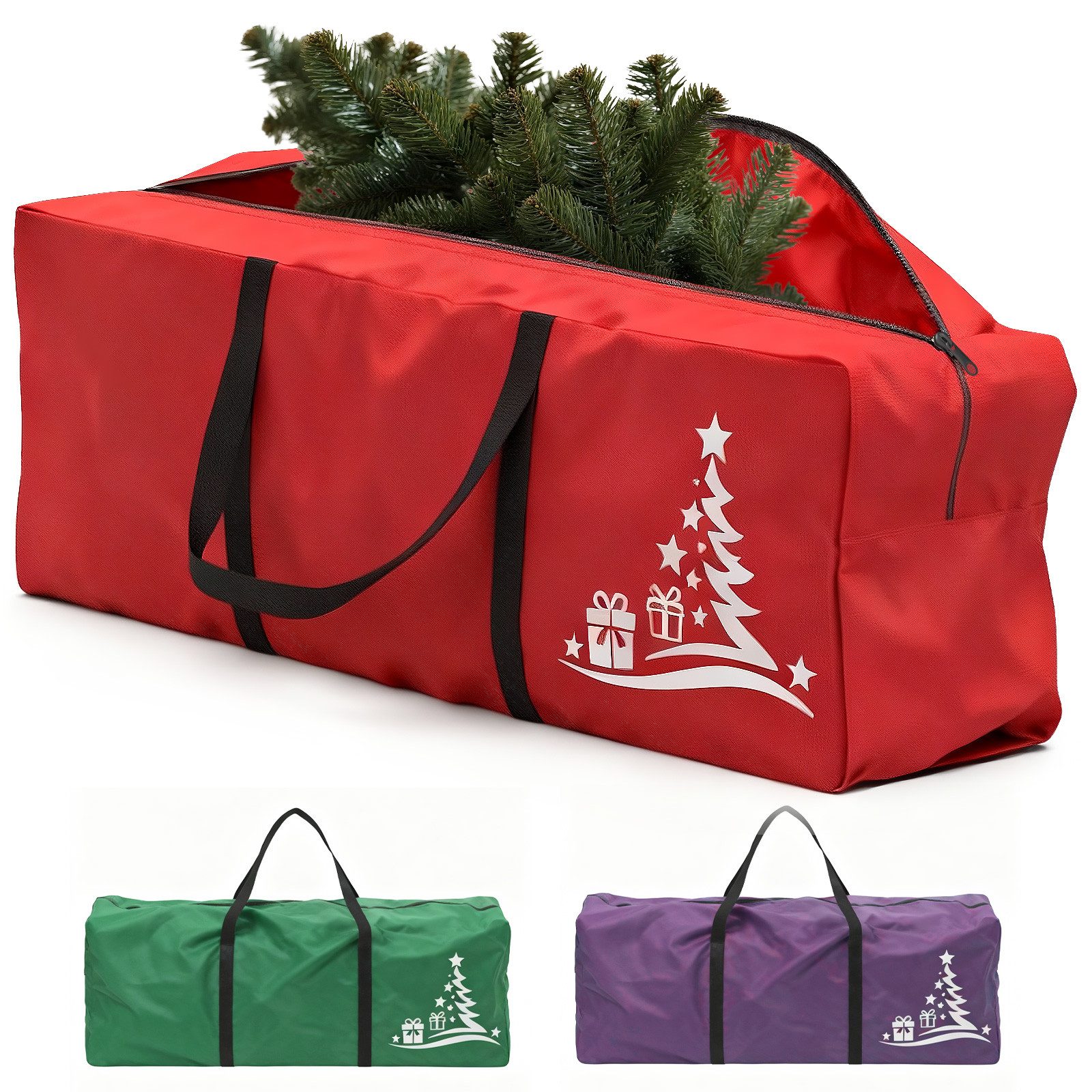 Ferghana Künstlicher Weihnachtsbaum Aufbewahrungstasche, für 228,6-274,32cm künstliche zerlegt Urlaub Baum, strapazierfähige 600D Oxford-Baumtaschen, Wasserdichte Aufbewahrungstasche für Weihnachtsbaum