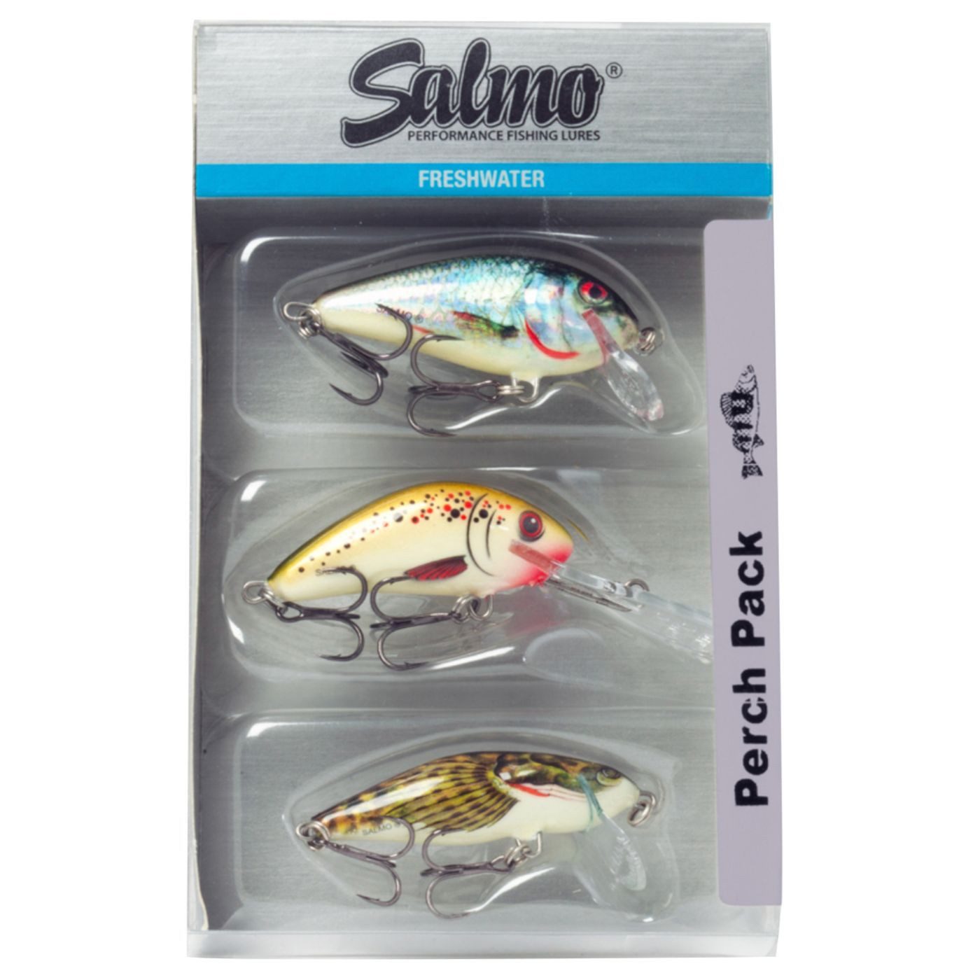 Salmo Kunstköder Salmo Perch Multi Pack - 3 Wobbler zum Barschangeln