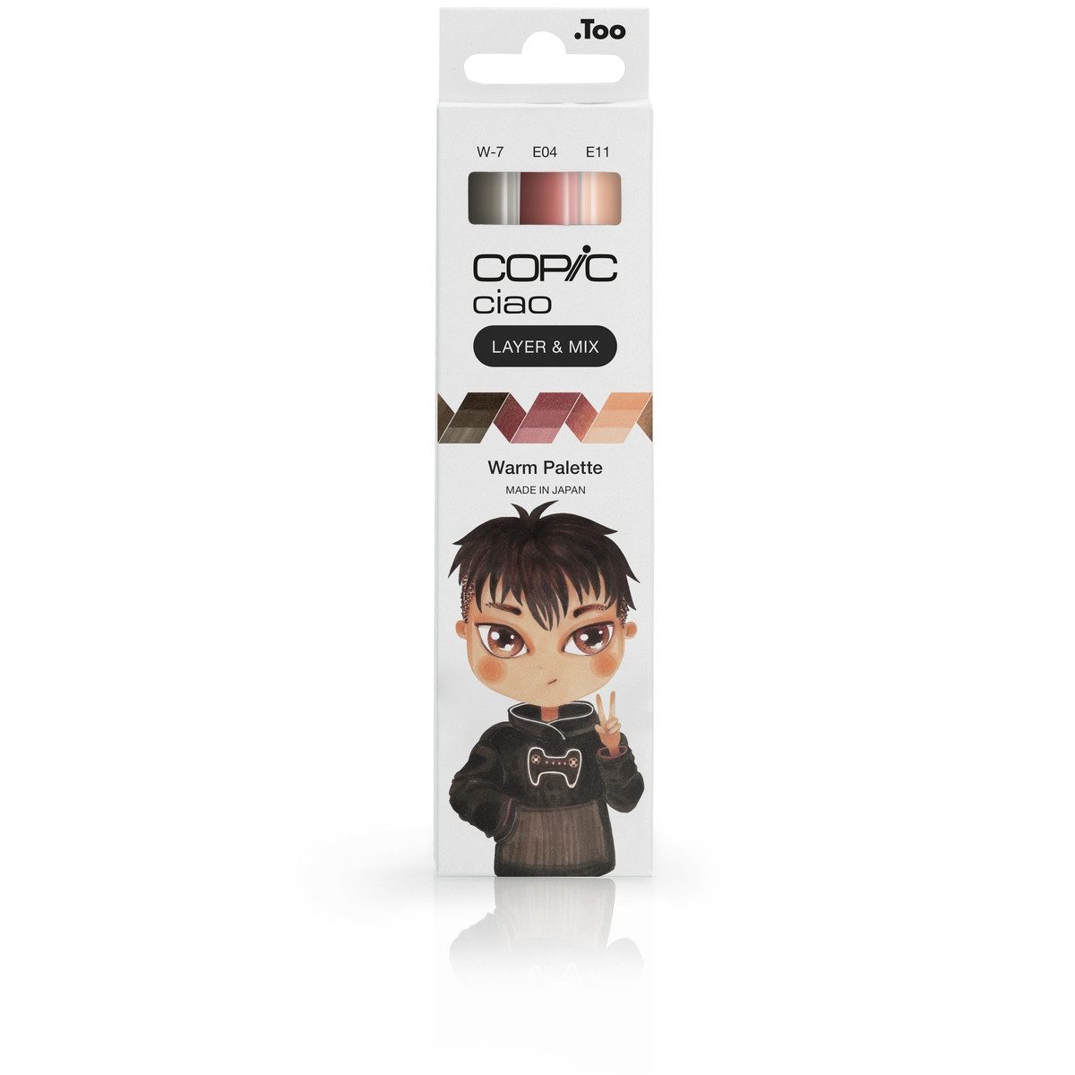 COPIC Dekorationsfolie Copic Marker Set Ciao LAYER&MIX Warm Palette 3 Stück Faltschachtel