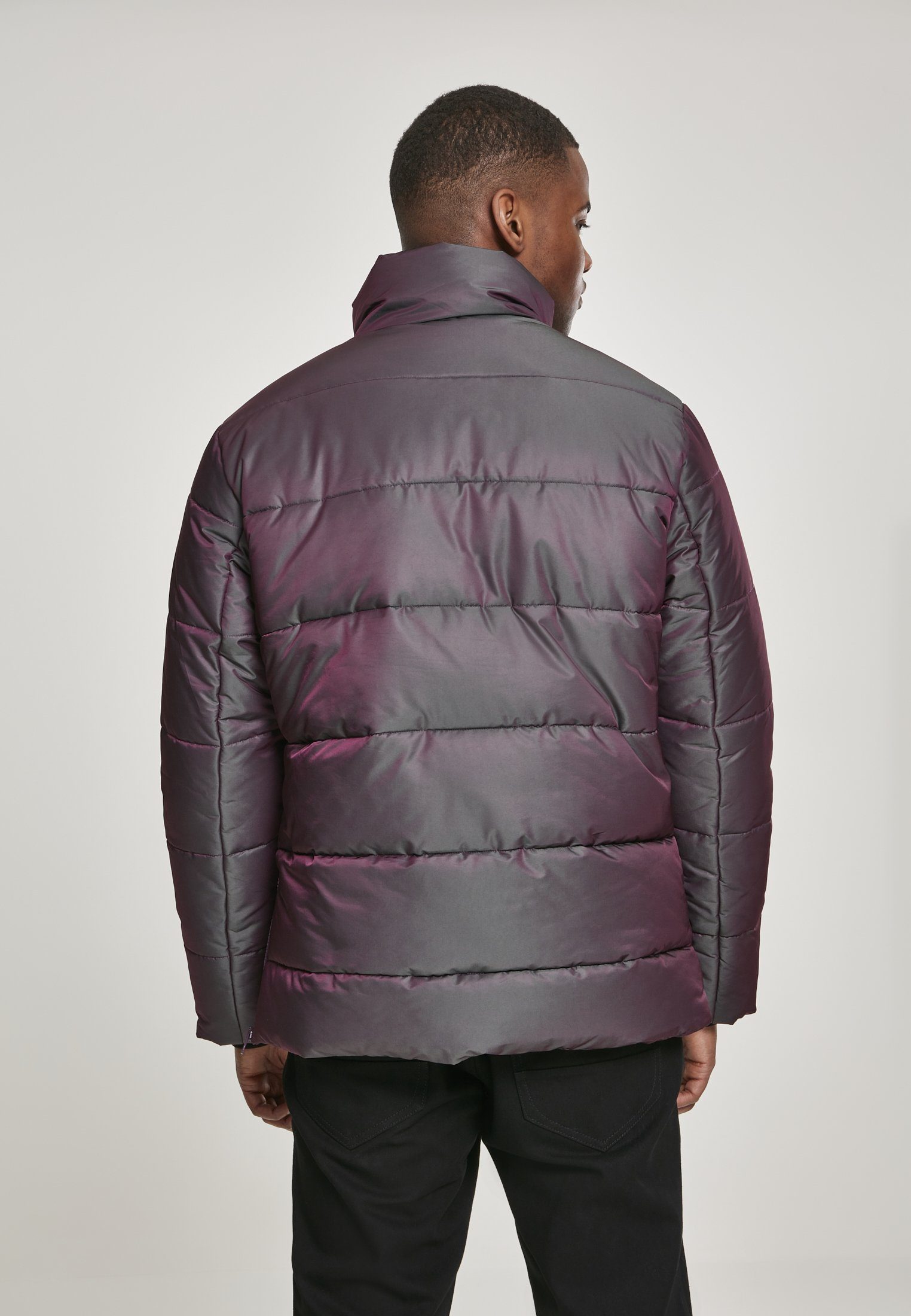 Puffer Outdoorjacke Pull redwine green (1-St) Puffer Over URBAN Shimmering Jacket Herren TB3153 Shimmering CLASSICS