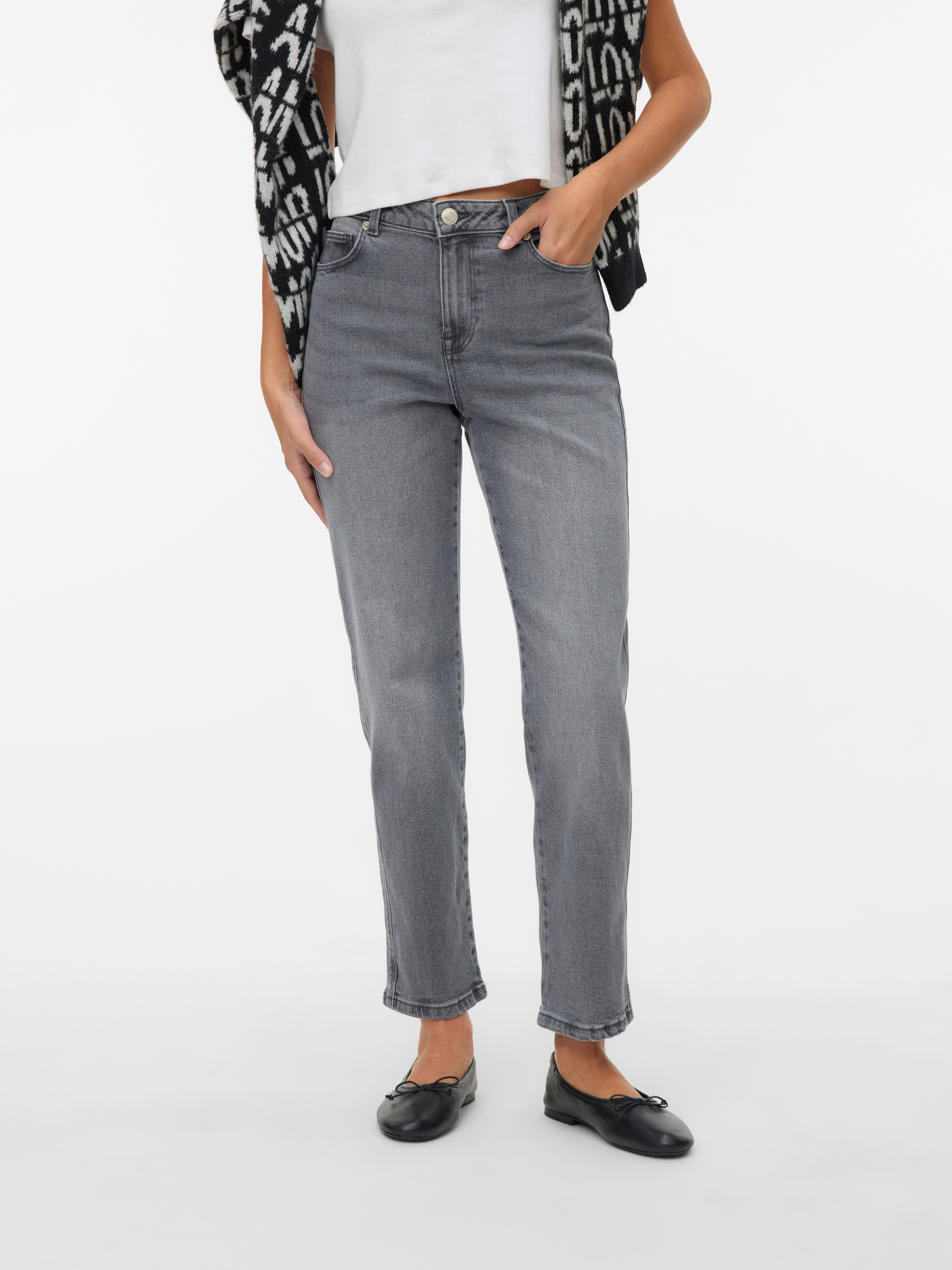 Vero Moda Straight-Jeans VMAMARA MR SLIM STRAIGHT ANK VI2112 NOOS