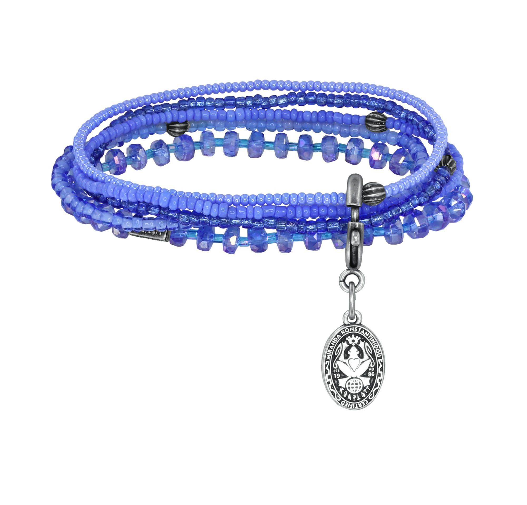 KONPLOTT Armband KONPLOTT Armband Petit Glamour d´Afrique antik Silber blau