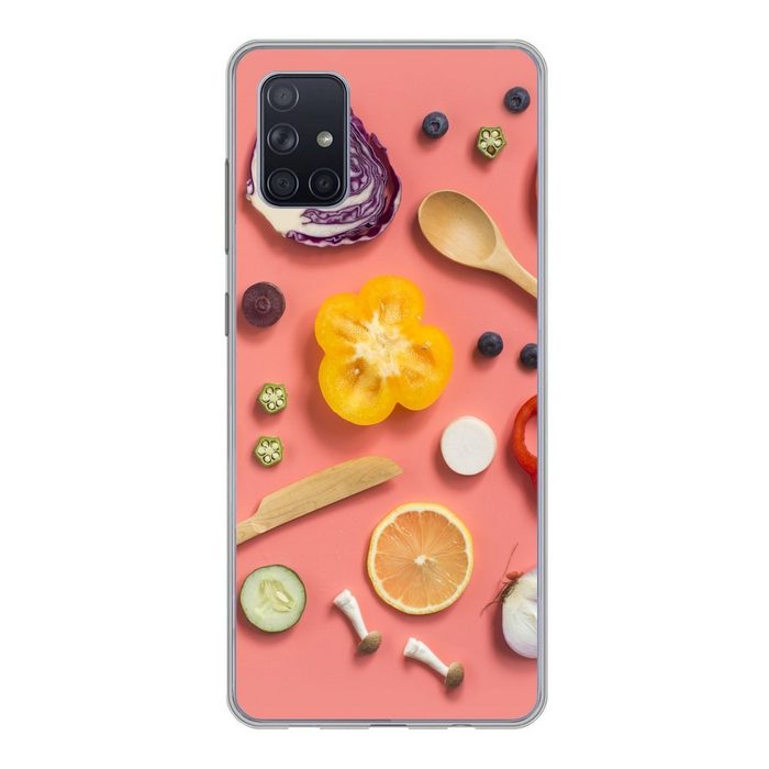 MuchoWow Handyhülle Lebensmittel - Küche - Gemüse Phone Case Handyhülle Samsung Galaxy A71 Silikon Schutzhülle