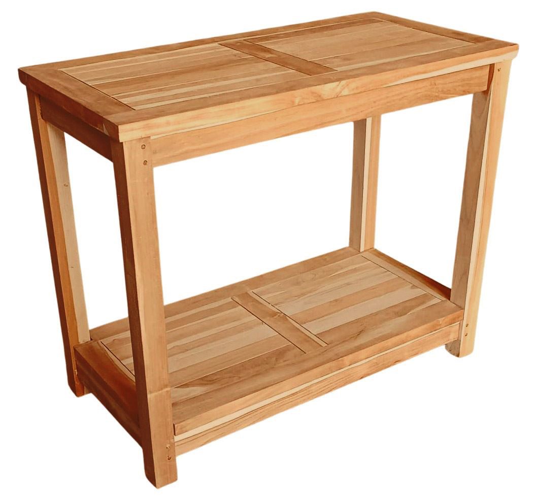 bene living Garten-Geräteschrank Teakholz Pflanztisch Salford günstig online kaufen