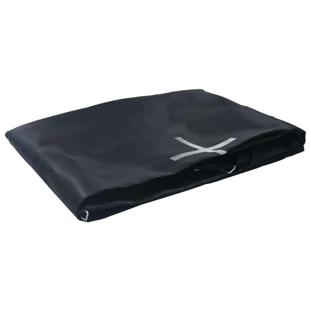 vidaXL Bodentrampolin, Sprungtuch Schwarz für 3,66 m Runde Trampoline