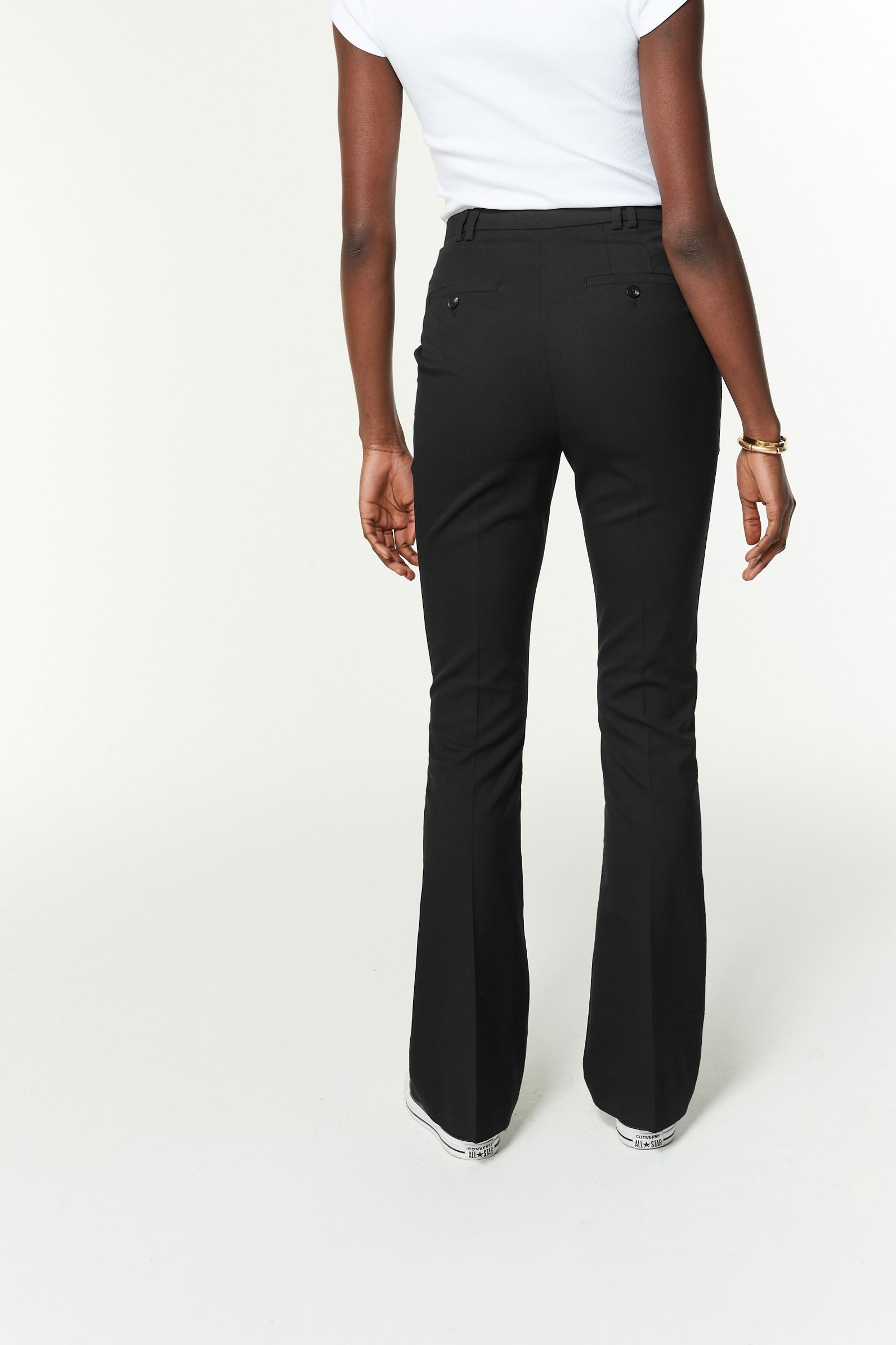 Next Stoffhose Figurbetonte Bootcut-Hose (1-tlg) günstig online kaufen