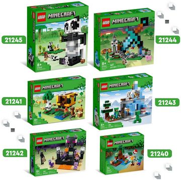 LEGO® Konstruktionsspielsteine Das Bienenhäuschen (21241), LEGO® Minecraft, (254 St), Made in Europe