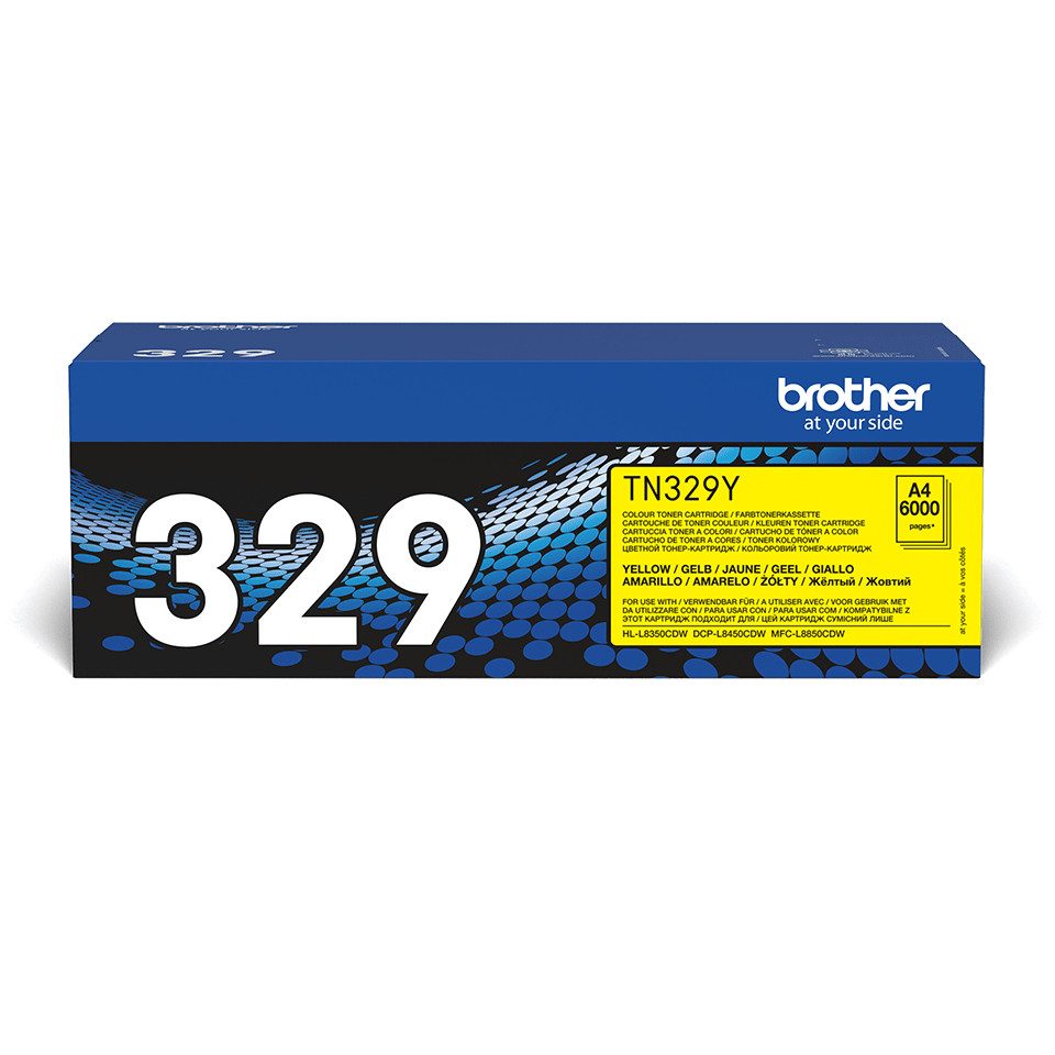 Brother Toner TN-329Y Gelb (ca. 6000 Seiten) Tintenpatrone