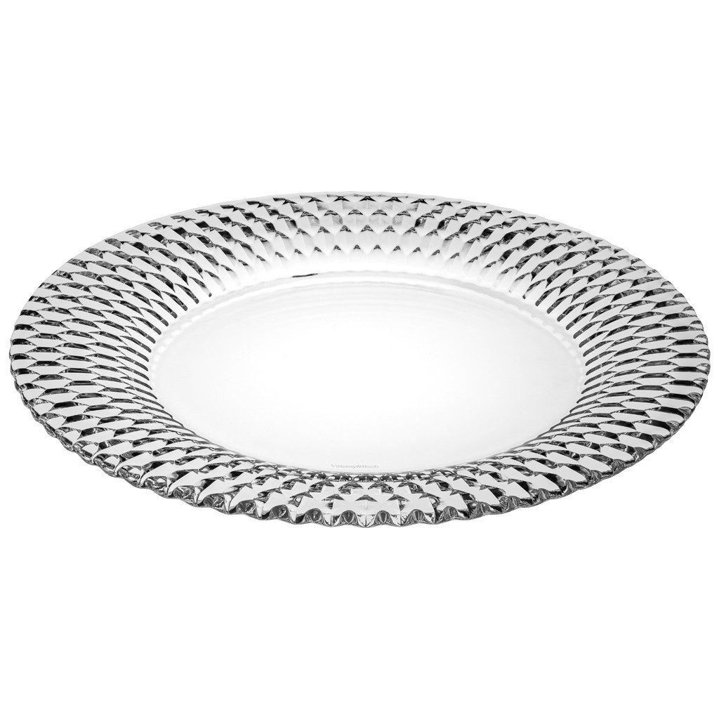 Villeroy & Boch Platzteller Boston, Spülmaschinengeeignet, Transparent, Boston, H: 2.1cm