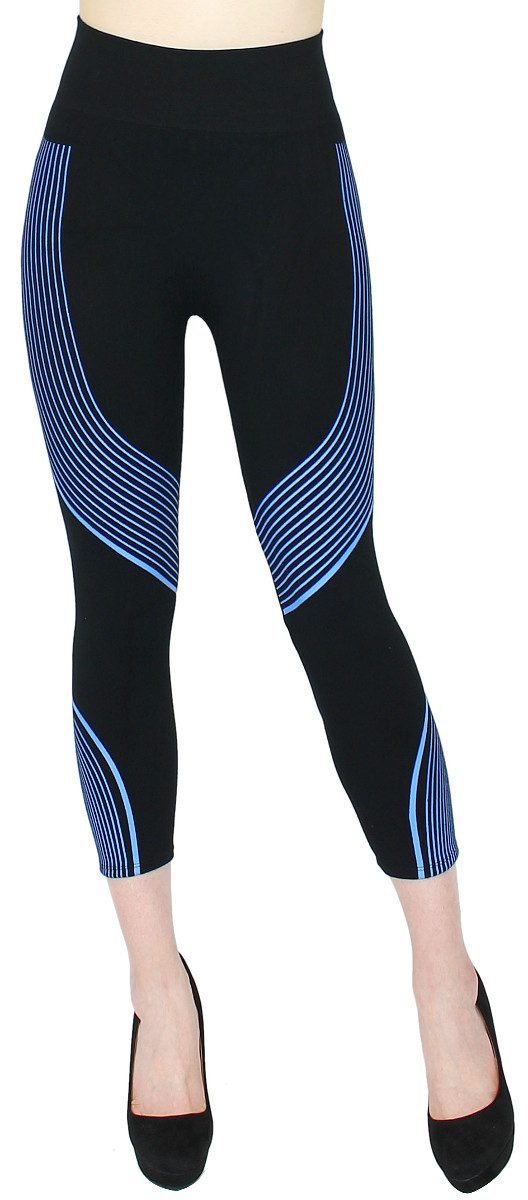 dy_mode 7/8-Leggings Damen Capri Leggings Fitnessleggings 7/8 Sporthose Sport Leggings mit elastischem Bund, High Waist