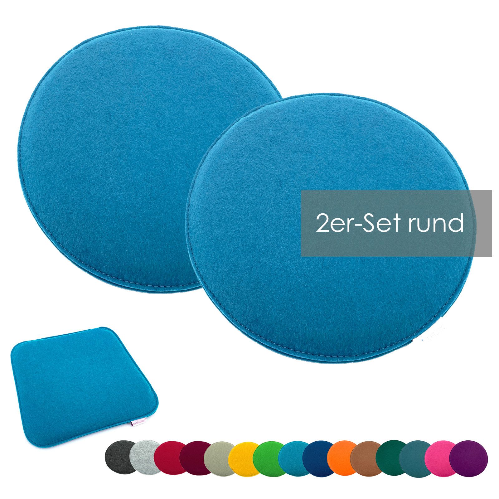 heimtexland Sitzkissen Filz Sitzauflage Stuhlkissen Bankkissen abwaschbar, günstig online kaufen