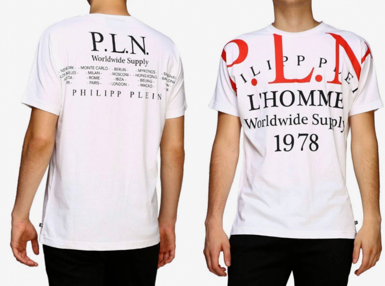 PHILIPP PLEIN T-Shirt Philipp Plein PP Mens Cult Gold Cut Shirt Round Neck P.L.N. T-Shirt Sh