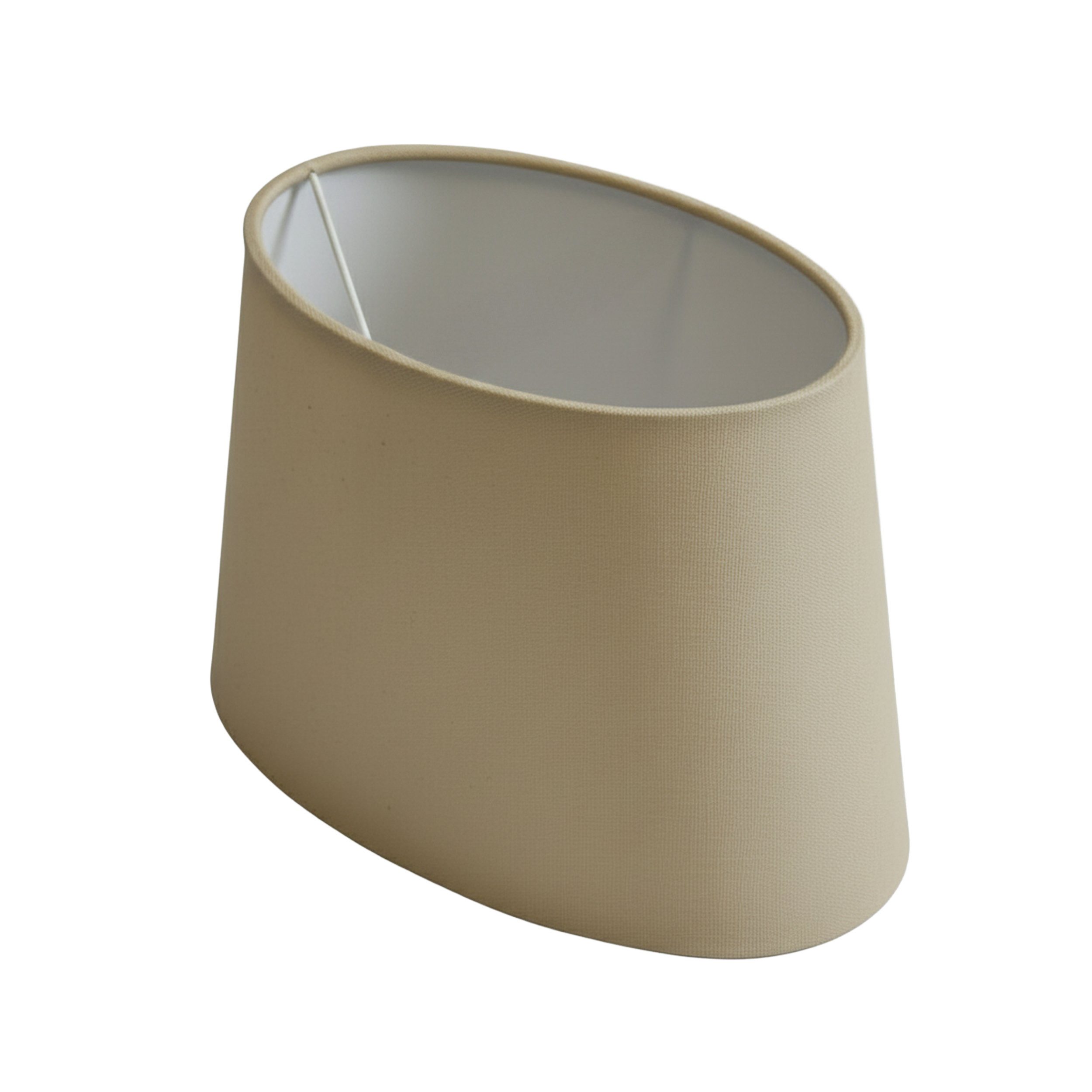 B&S Lampenschirm Lampenschirm oval Velvet beige B:20,5x12/T:17x10/H:14cm, Jinming