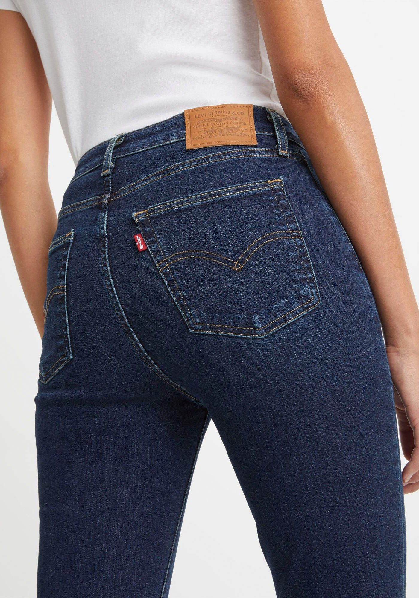 Levi's® mit hohem denim Bund Skinny-fit-Jeans indigo High raw rise skinny 721