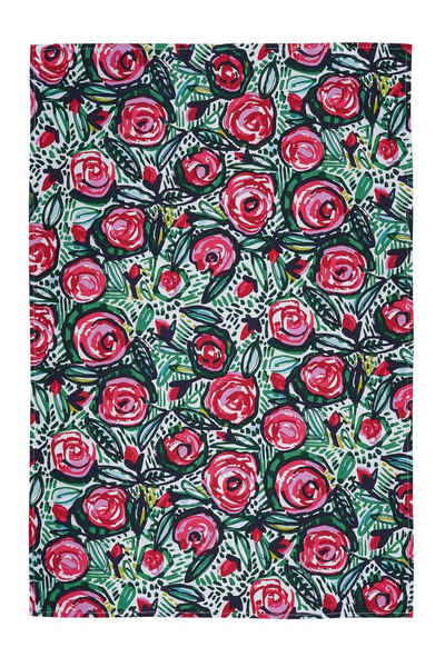 Ulster Weavers Geschirrtuch Rose Garden, (Set, 1-tlg., Set), perfekte Ergänzung für Ihre Küche, 100% Baumwolle, 48x74 cm