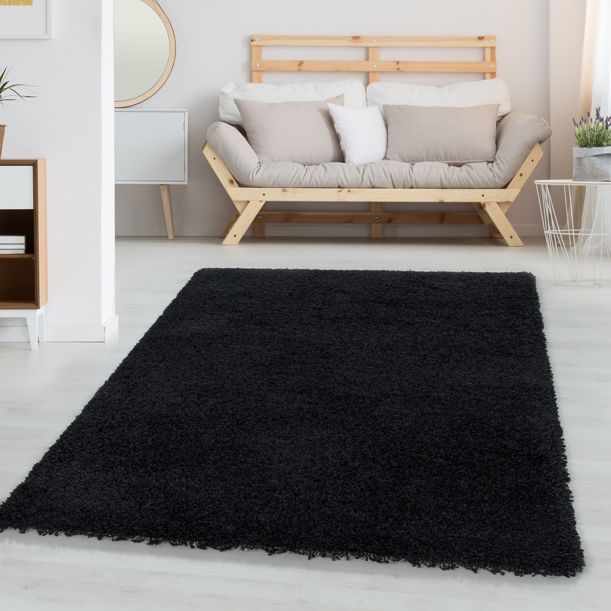 Carpettex Hochflor-Teppich Unicolor - Einfarbig, Läufer, günstig online kaufen